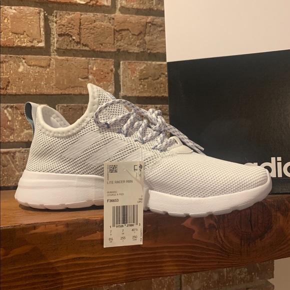 Adidas lite racer RBN white sneaker tennis shoe - Picture 6 of 8